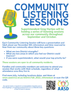 Community Listening Sessions Flyer